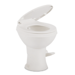 Dometic Toilet, 400 Series, Round Seat With 18 in Seat Height, White - 9610008275