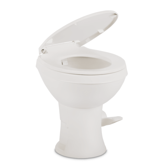 Dometic Toilet, 400 Series, Round Seat With 18 in Seat Height, White - 9610008275