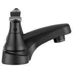 Dura Faucet Faucet, 4 in Deck Mount, Matte Black - DF-PL700LH-MB