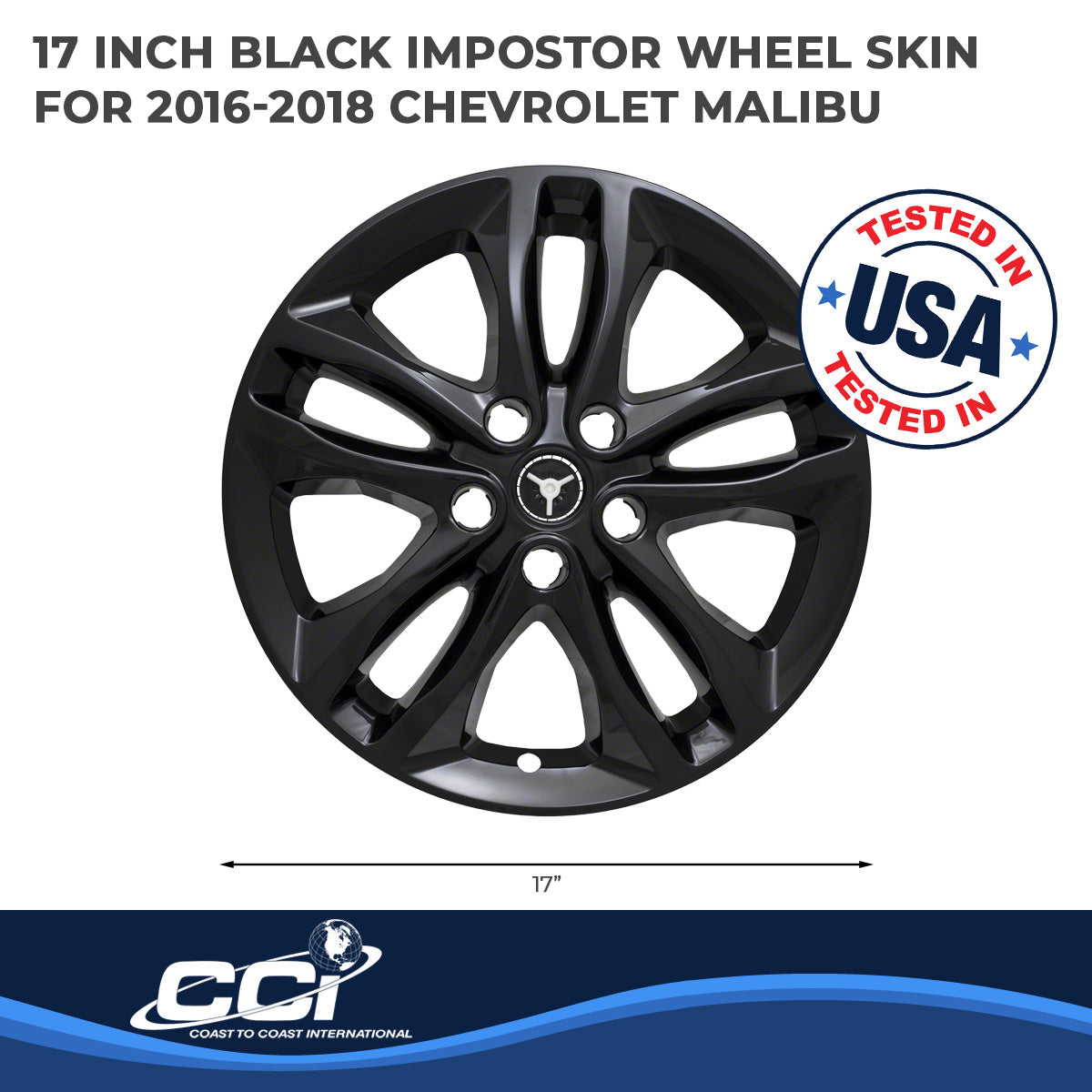 Coast2Coast Wheel Skins & Styled Wheel Covers IWCIMP406BLK product image 2