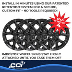 Coast2Coast Wheel Skins & Styled Wheel Covers IWCIMP382BLK product image 4