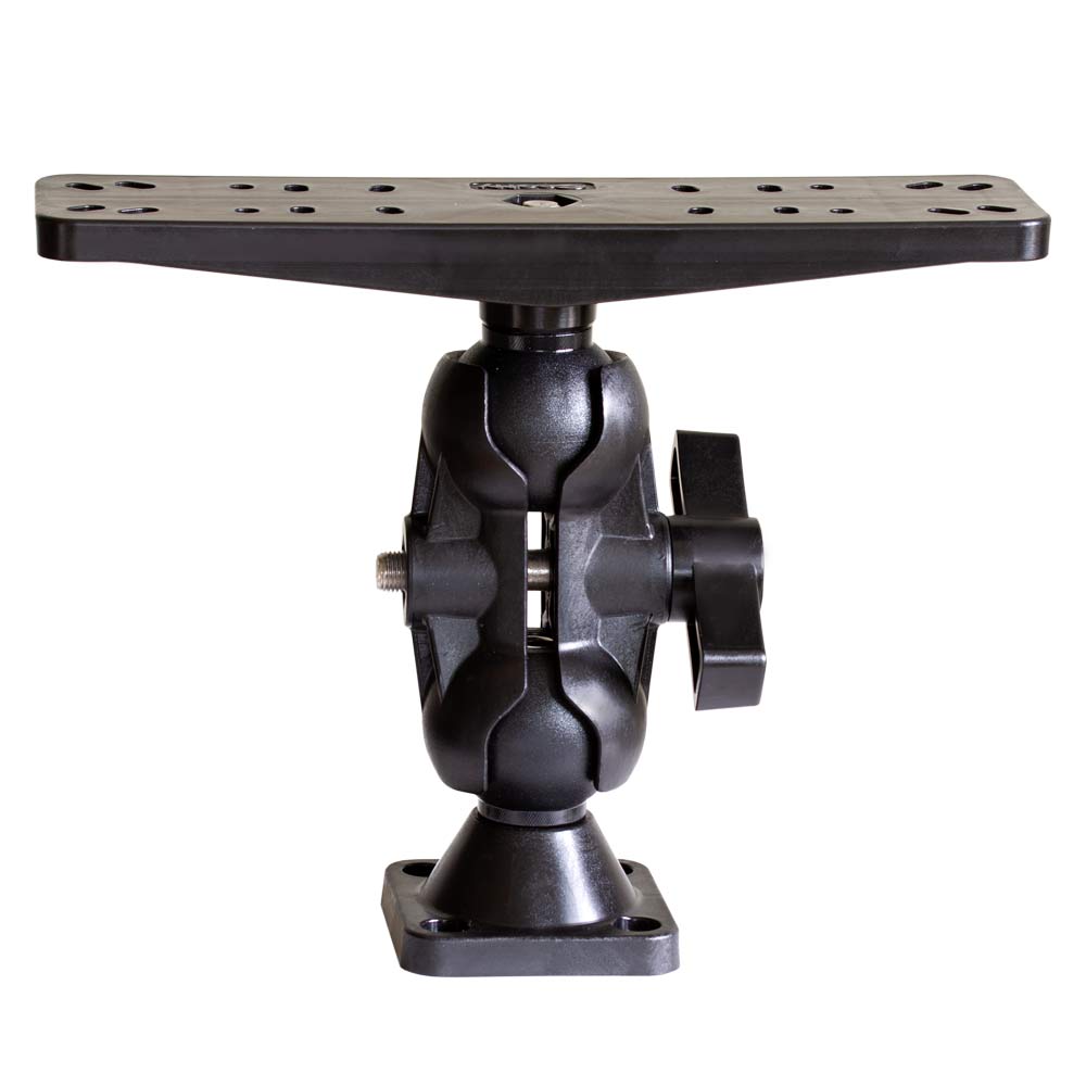 Scotty Inc. Fish Finder Mount, Compatible With 10 To 12 in Fish Finders, 2-1/4 in Nylon Ball, Black - 0173
