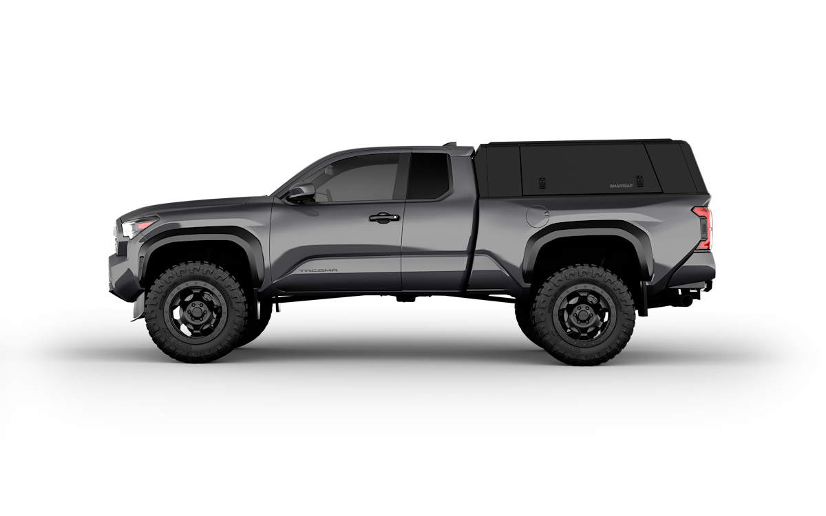 SmartCap Truck Cap, Holds Up To 330 lb When Moving And 770 lb When Parked, Matte Black, Stainless Steel - EA1313-MB