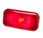 Creative Products Tail Light Assembly, Incandescent, Red Lens, White Housing - CMD-003-58