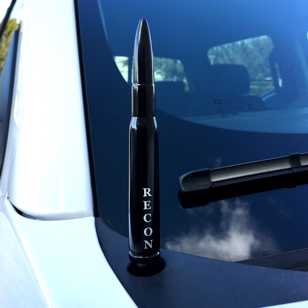 Recon Accessories Antenna Mast, 5 in Length, Black, Aluminum - 264ANT50BK