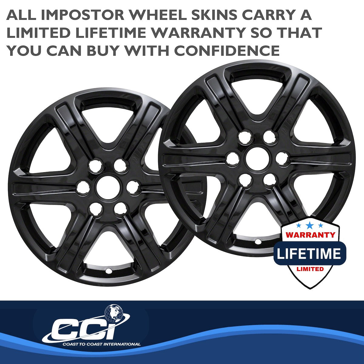 Coast2Coast Wheel Skins & Styled Wheel Covers IWCIMP395BLK product image 3