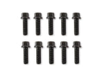 Mr. Gasket Exhaust Header Bolt, 8 Millimeter X 1.25 Thread Size, 25 Millimeter Length, Black Oxide, Set Of 12 - 918G
