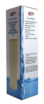 Valterra Fresh Water Filter, Filters Down To 1 Micron, 6 Months Of Usage Or Up To 500 gal - A01-1135