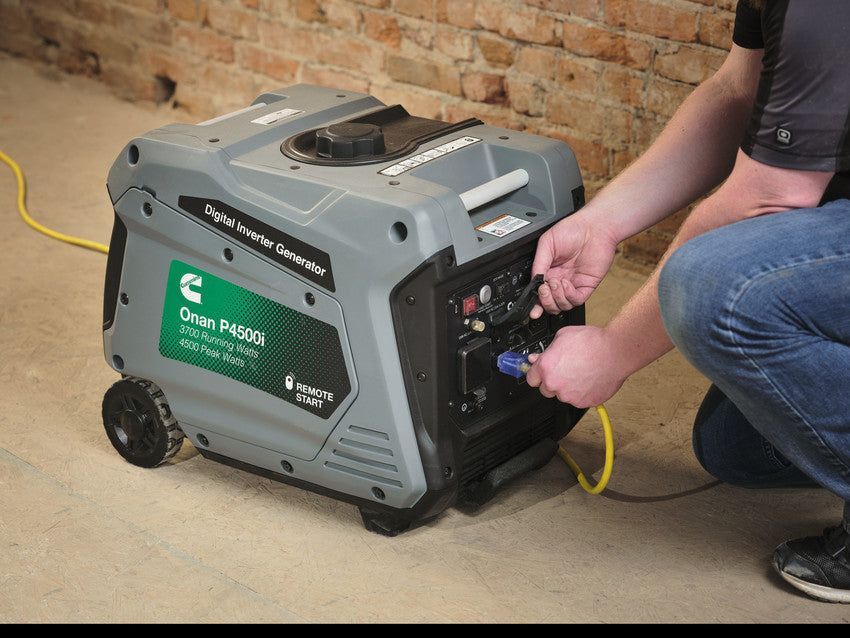Cummins Power Generation Generator Power, Onan P4500i, Gasoline/3.4 gal Tank Capacity, 3700 Running Watt Rating/4500 Peak Watt Rating - A074Z436