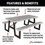 Lippert Tablecloth, With Two Bench Covers And 4 Water-Based Colored Markers - 2023051696