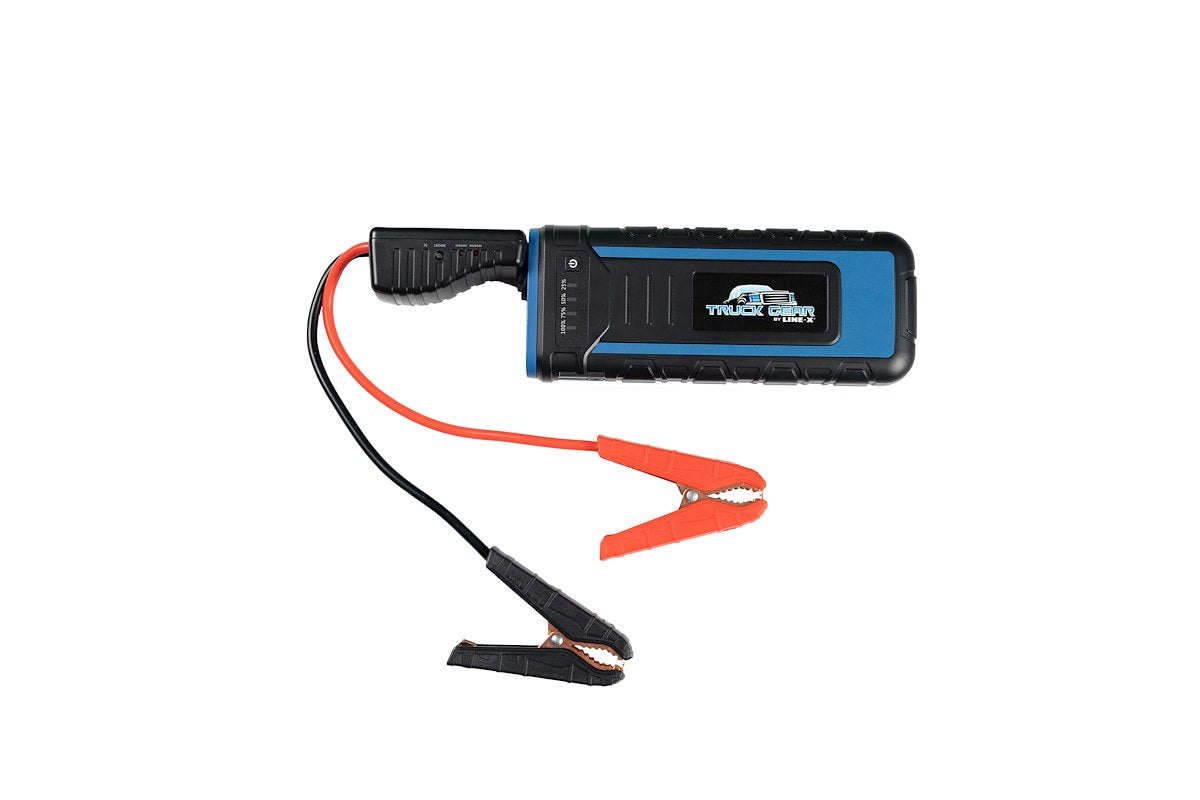 LINE-X Accessories Battery Jump Starter, 62.9 Watt Hours Capacity Lithium-Ion Battery, 1200 Peak amp, 15 Watts(5V/3A) - JUMPSTART2
