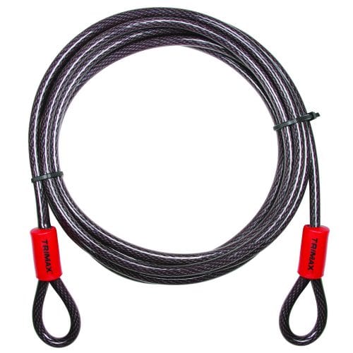 Trimax Locks Security Cable, 15 ft Length x 10 Millimeter Diameter, Steel - TDL1510