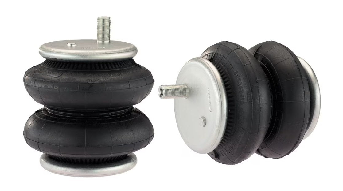 Firestone Industrial Helper Spring Kit, Red Label, Up To 7500 lb Load Capacity, Air Adjustable From 5 To 150 PSI, Set of 2 - 2716