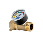 Camco Fresh Water Pressure Regulator, Brass, Preset Pressure Range of 40-50 PSI, Complies With CA and VT Regulations For Brass Content - 40064