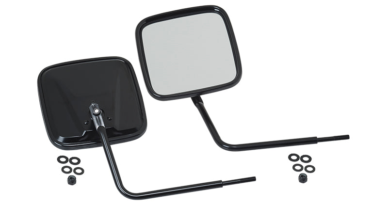 Kentrol Exterior Mirror, Black, With 2 Mirror Heads And Mounting Hardware, Set Of 2 - 50443