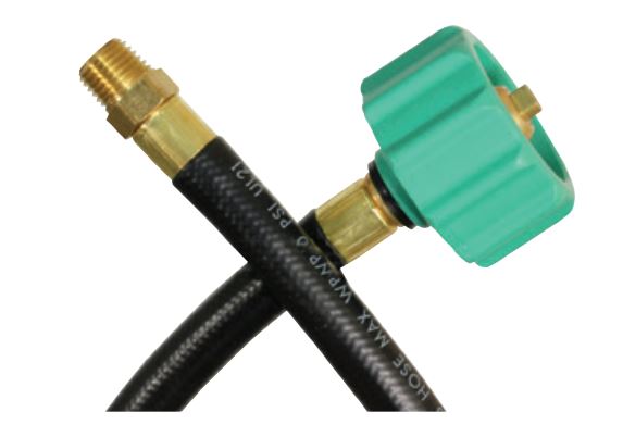 JR Products Propane Hose, 1/4 in Inside Diameter Thermo Plastic Pigtail Hose, 20 in Length - 07-31555