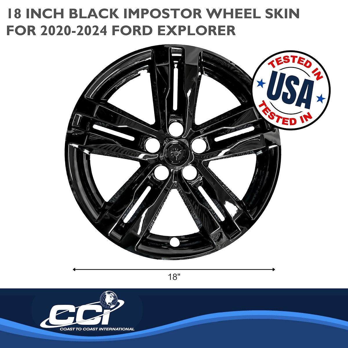 Coast2Coast Wheel Skins & Styled Wheel Covers IMP449BLK product image 2