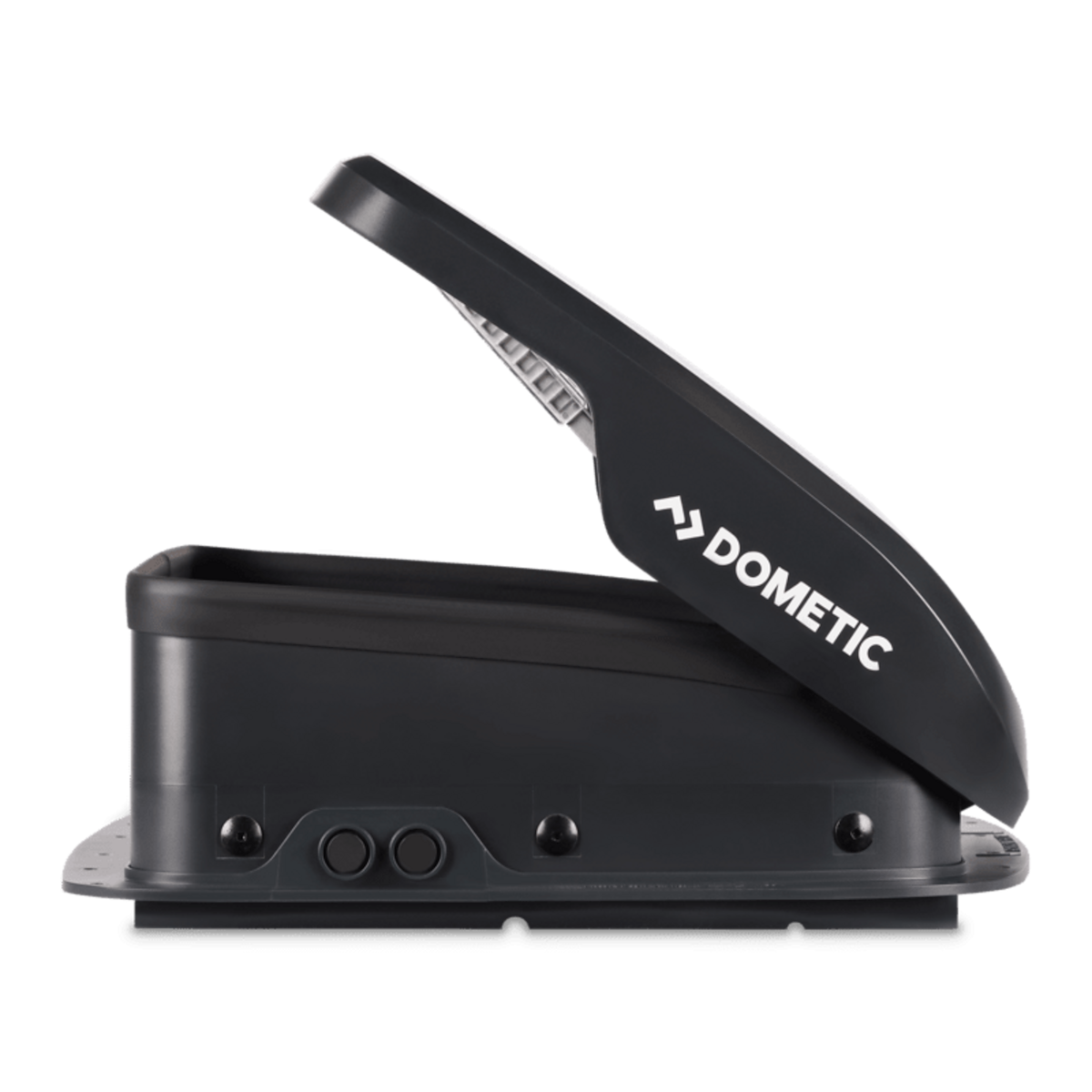Dometic Roof Vent, For 14 in x 14 in, With 5-Speed/Reversable Fan, Black Dome/Black DryDock Mounting Base/White Interior - 9630002550