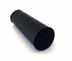 JR Products Door Stop Bumper, 2-3/4 in Length x 3/4 in Base, Black - 20685