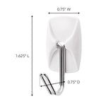 3M Multi Purpose Hook, White, Set of 3 - 17067ES