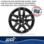 Coast2Coast Wheel Skins & Styled Wheel Covers IWCIMP432BLK product image 3