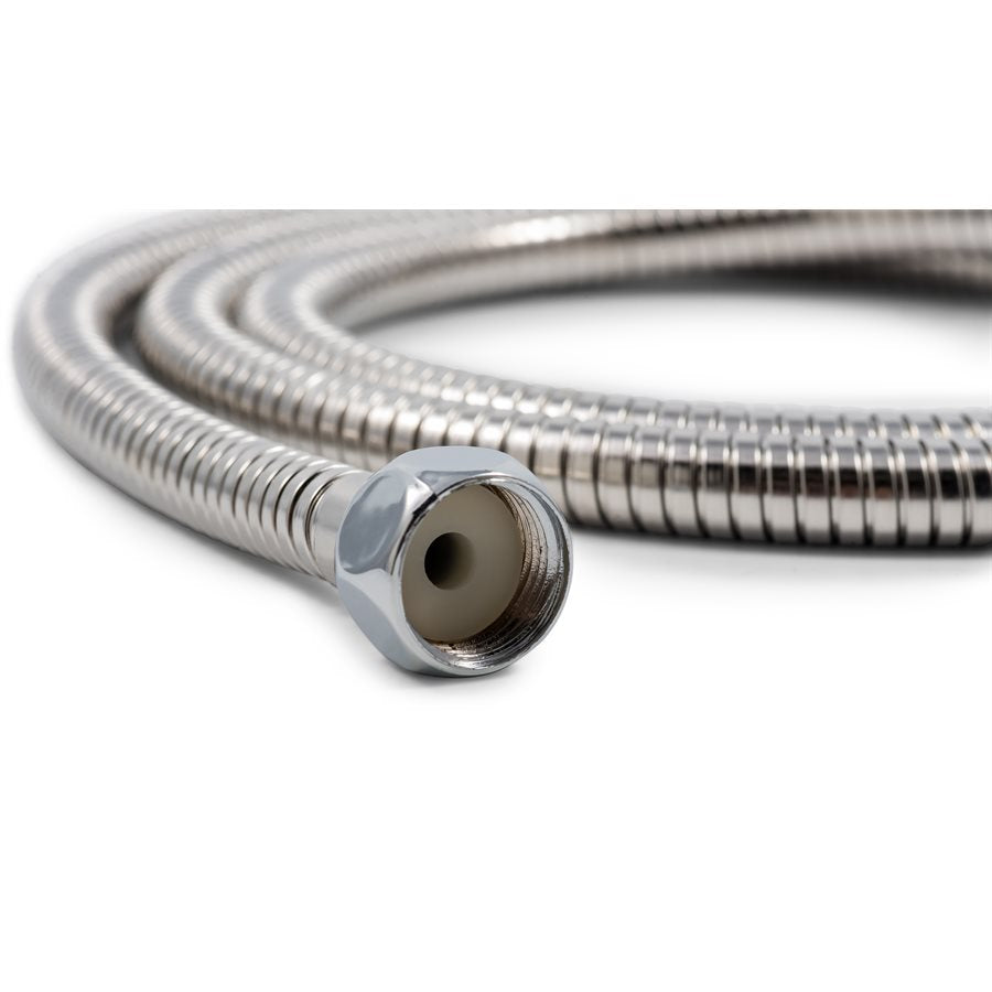 Camco Shower Head Hose, 60 in Length, Fits Standard 1/2 in Shower Arm, Chrome - 43716