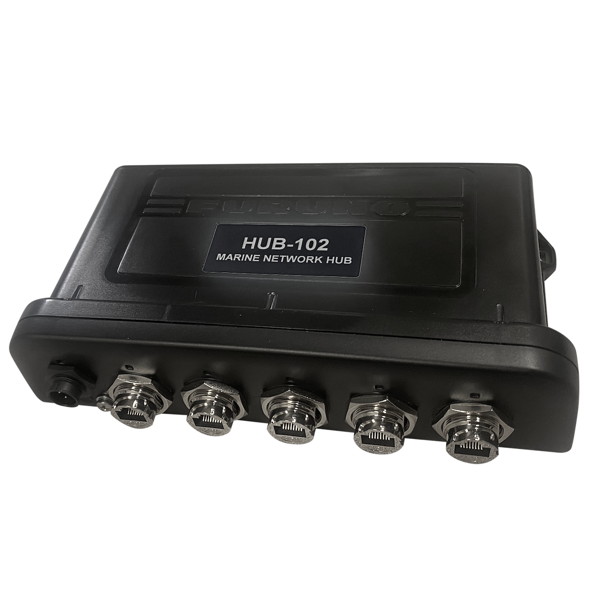 Furuno Ethernet Hub, For Use With NavNet series of Multi Function Displays, 5 Port, Black - HUB102