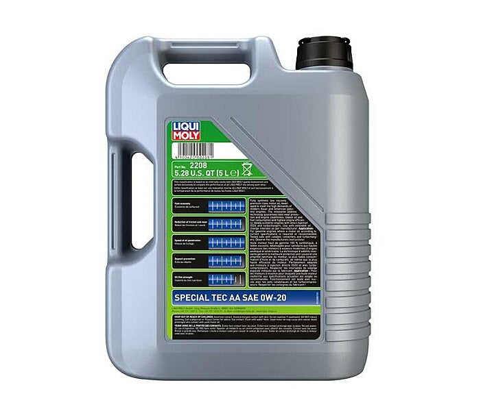 Liqui Moly Oil, SAE 0W-20, 5 Liter Jug - 2208
