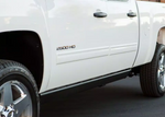 AMP Research Running Board, Textured Powder Coated, Black, Die Cast Aluminum - 75113-01A