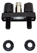 Phoenix Products Exterior Spray Port, 4 in Center, 1-1/2 in Shank Length, 2 Black Knob Handle - PF213791