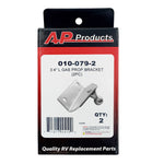 AP Products Multi Purpose Lift Support Bracket, 10 Millimeter Ball Stud, 3/4 in Length, 2 Holes, Set Of 2 - 010-079-2