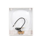 Arcon Interior Light, 6-1/4 in Length x 5-1/2 in Width x 1-5/8 in Height, White Lens, 12 V - 14655