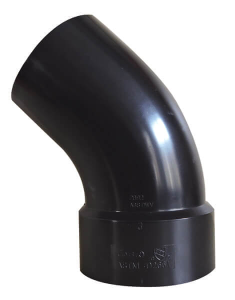 Valterra Sewer Waste Valve Fitting, 45 degree Street, 3 in Spigot - D50-2892