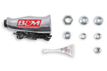 B&M Shifter Knob, 1/2-20 Thread Size, T Handle With Red B&M Logo, Brushed Aluminum - 80658