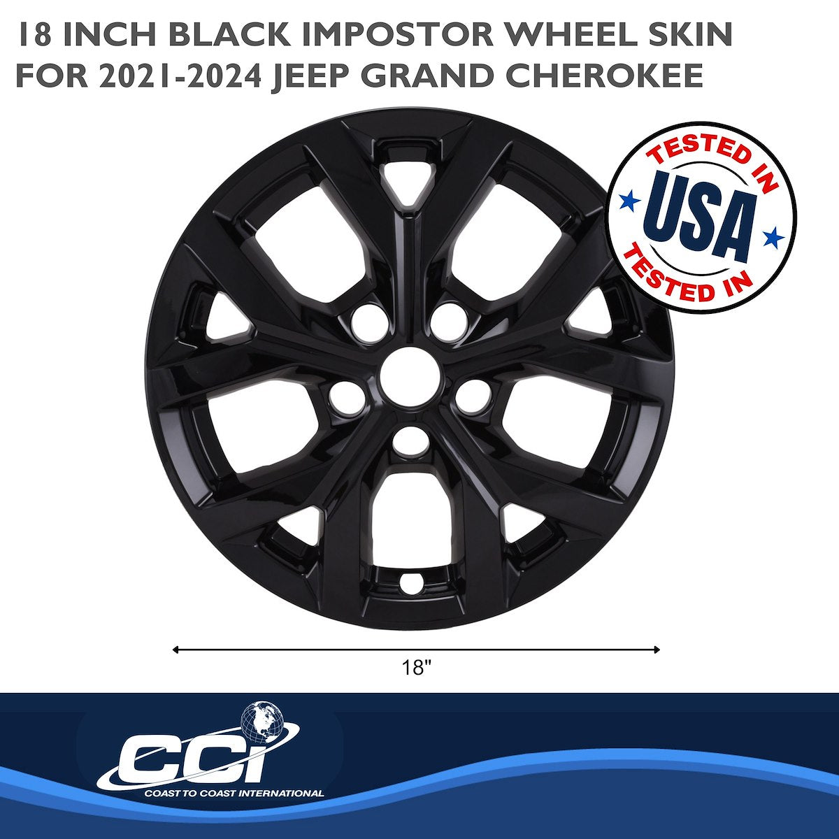 Coast2Coast Wheel Skins & Styled Wheel Covers IWCIMP483BLK product image 3
