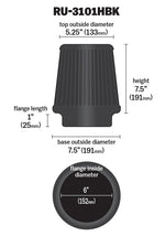 K&N Air Filter Elements RU-3101HBK product image 6