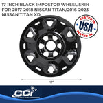 Coast2Coast Wheel Skins & Styled Wheel Covers IWCIMP101BLK product image 2