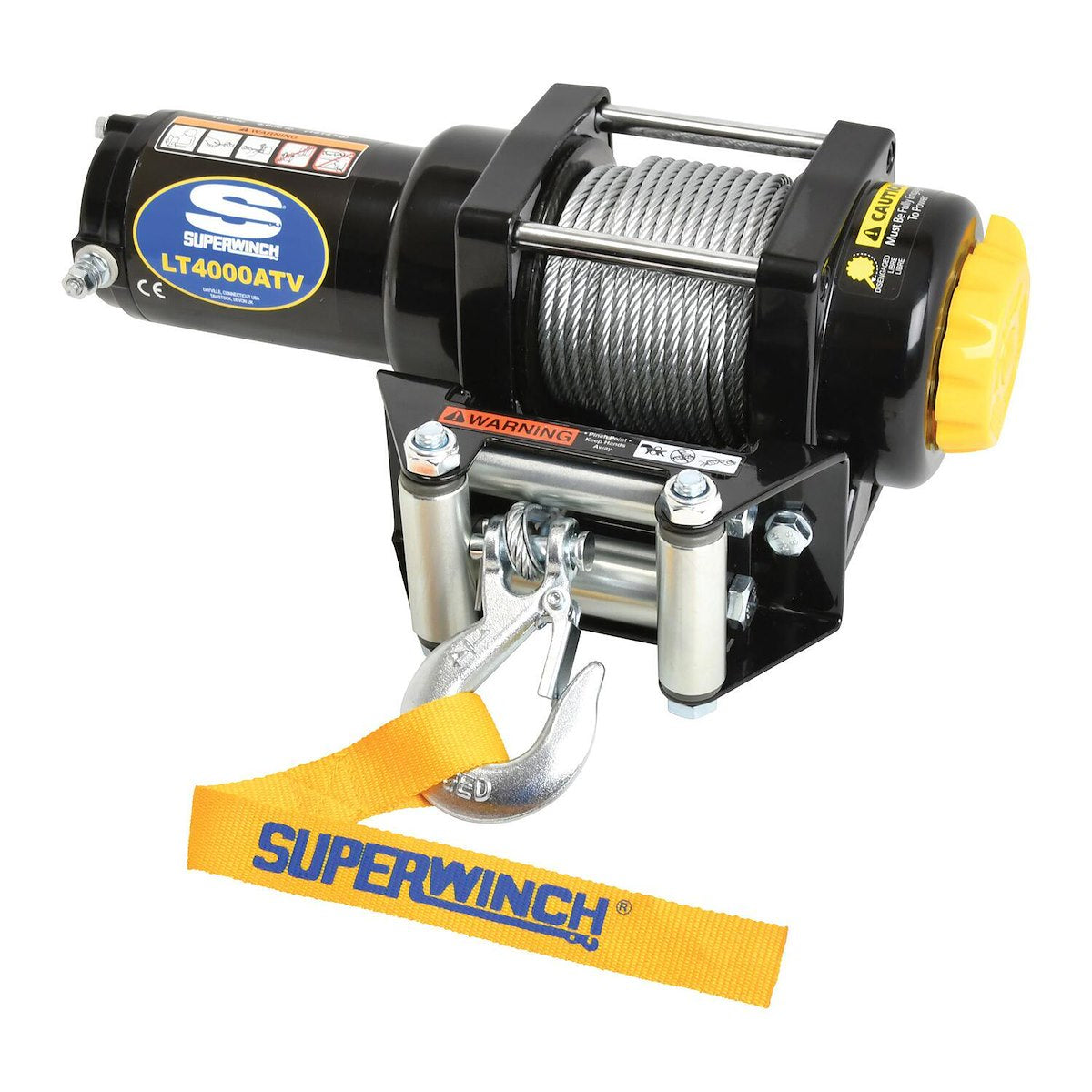 Superwinch Winch, LT Series, 12 V Electric, 4000 lb Line Pull Capacity - 1140220