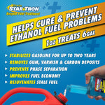 Star Brite Fuel Additive, Treats Up To 96 gal, 16 oz Bottle - 14316