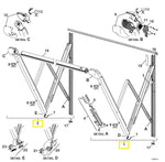 Carefree RV Awning Arm, For Use With Compass/Altitude 3.0 in Diameter Roller Assemblies, Black - TAJVAPHW