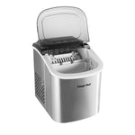 Magic Chef Ice Machine, 8.7 in Width x 11.4 in Height x 11.6 in Depth Overall Dimension, Produces Up To 27 lb Ice Per Day, Stainless Steel - MCIM27ST