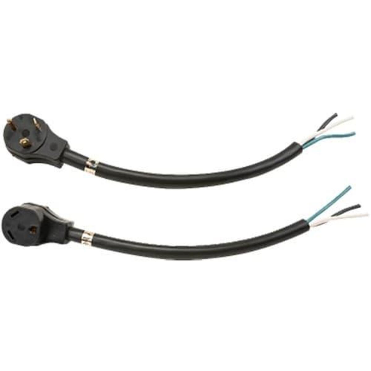 SouthWire Corp. Power Cord, 50 amp, 25 ft Length, 4 Prong Male End And End For Hard Wiring - 50A25MOST