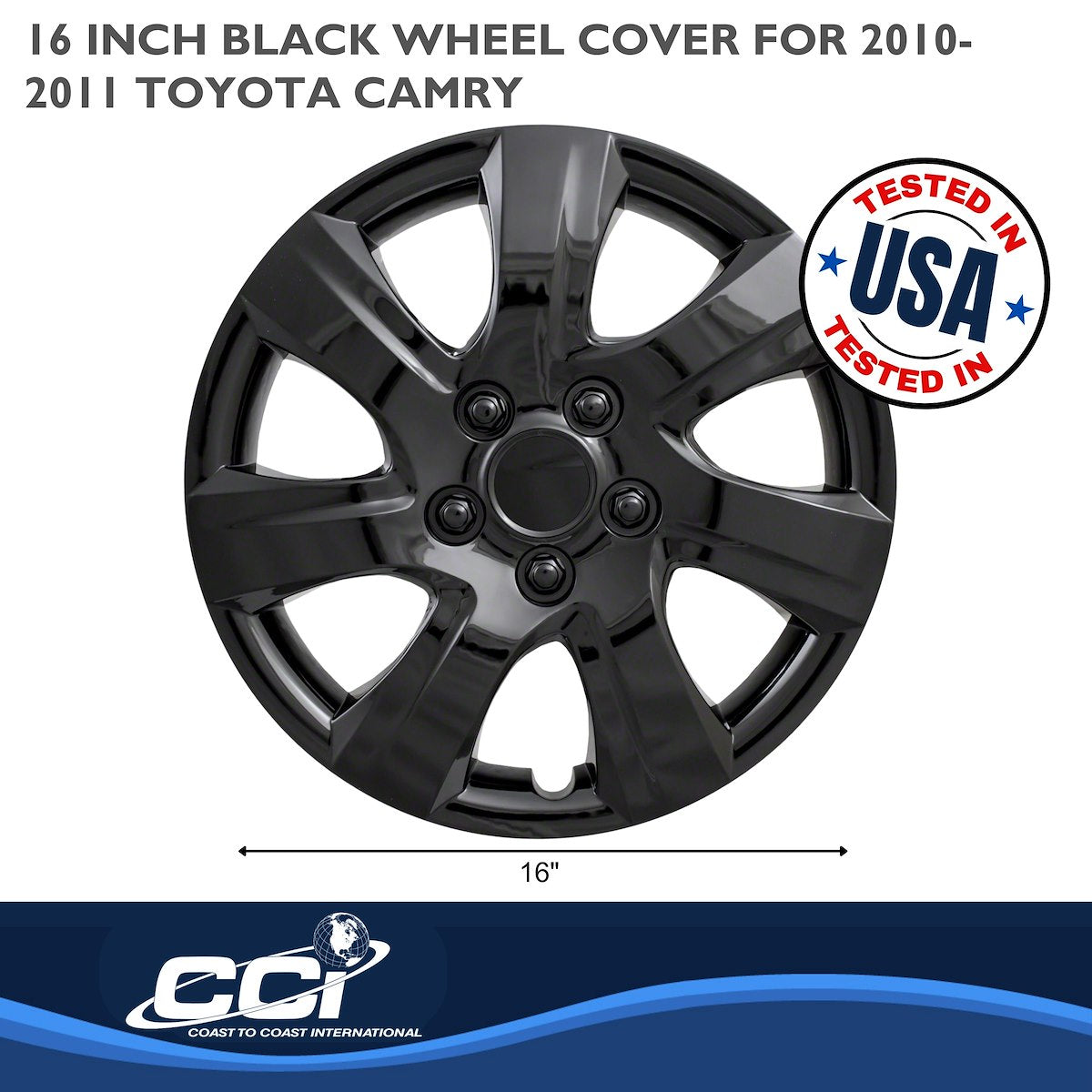 Coast2Coast Universal Wheel Covers IWC44516BLK product image 2