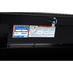 Weather Guard Tool Box, Gloss Black, Aluminum, 27-1/2 in Length x 72 in Width x 18-1/2 in Height - 117-5-04