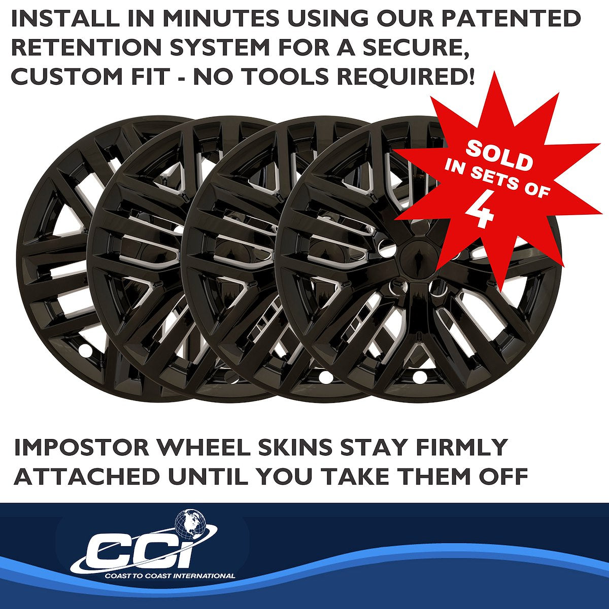 Coast2Coast Wheel Skins & Styled Wheel Covers IMP512BLK product image 5