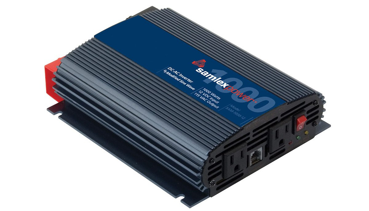 Samlex America Power Inverter, SAM Series, Inverts 12 V DC To 115 V AC, 1000 Watt - SAM-1000-12