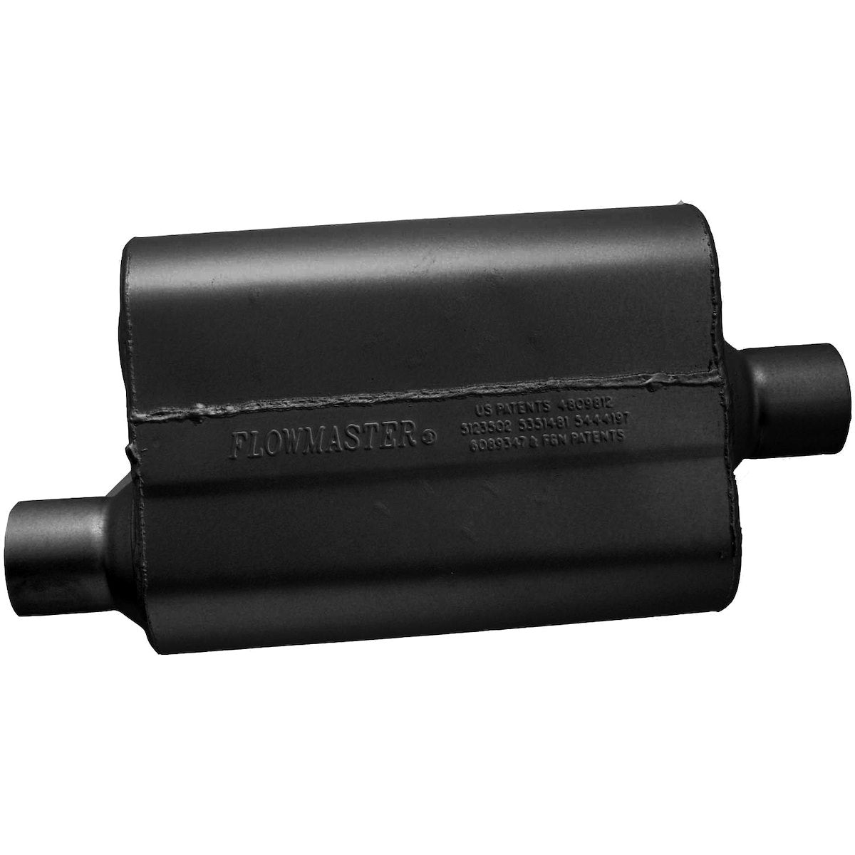 Flowmaster Exhaust Muffler, 40 Series  Delta Flow, 13 in Body/19 in Overall Length - 942541