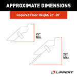 Lippert Entry Step, SolidStep  3.0, 2 Manual Fold-Up Steps, With 8 in Rise - 733932