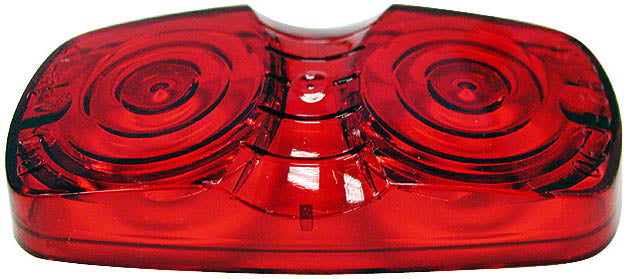 Peterson Manufacturing Turn Signal-Parking-Side Marker Light Lens, Red - 138-15R