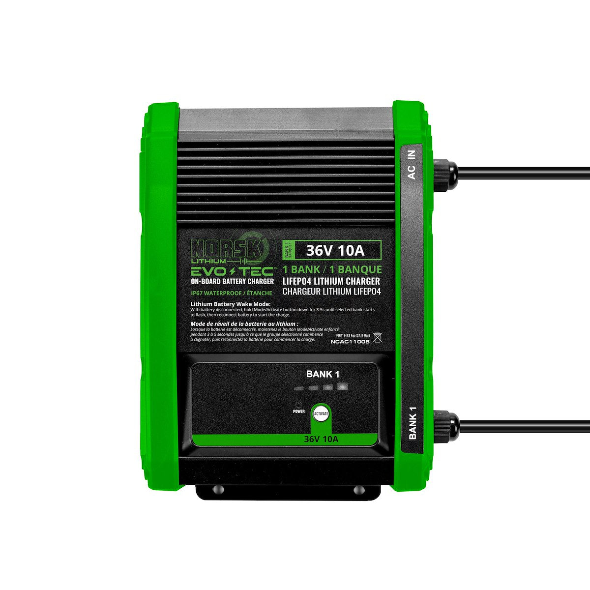 Norsk Battery Charger, For 36 V Batteries, 1-Bank Charger, 105 To 125 V AC Power Supply - NCAC11008